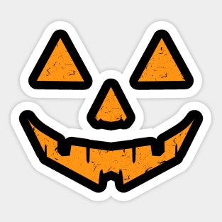 Pumpkin Face Sticker